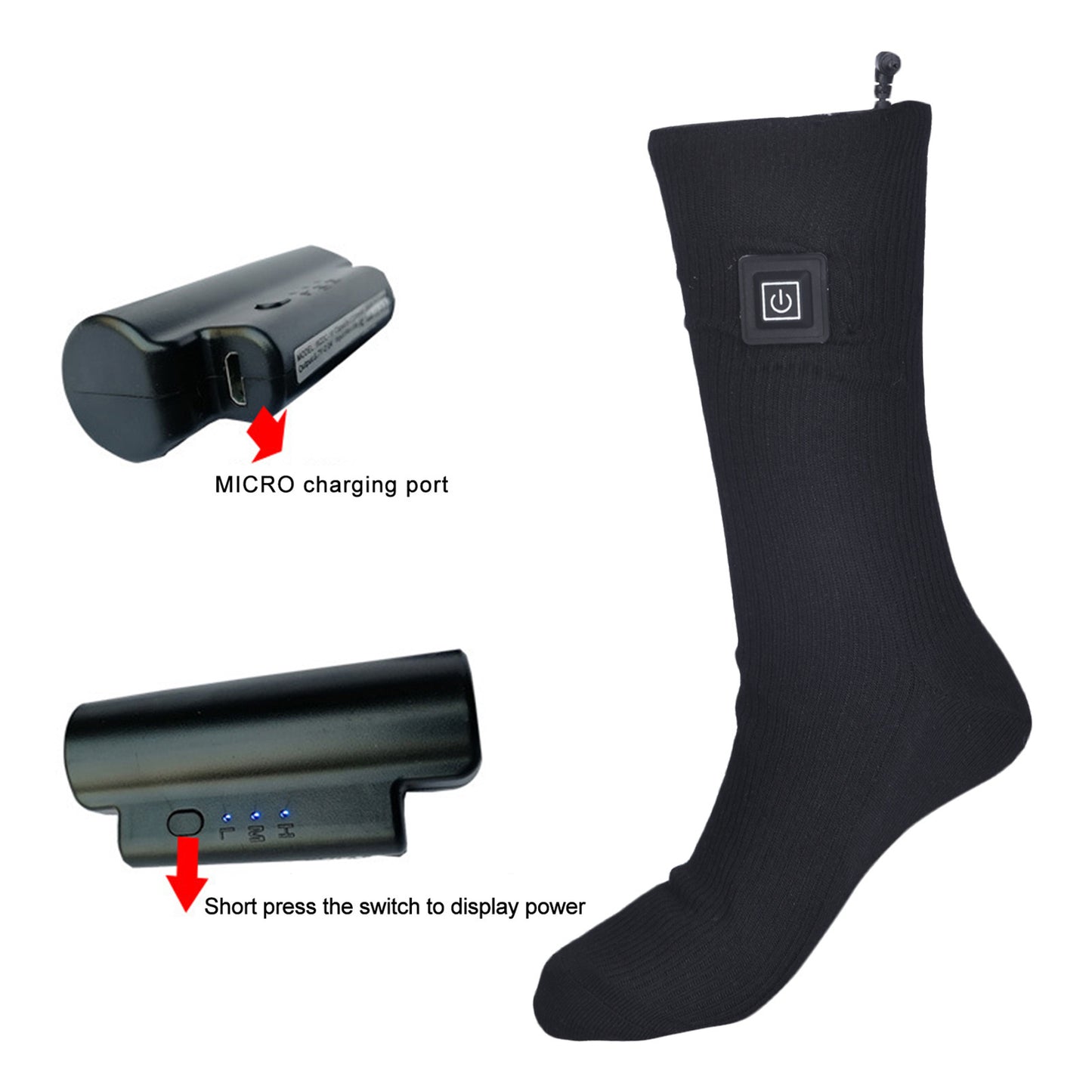 GloveX™ Heated Socks – Rechargeable Electric Foot Warmers